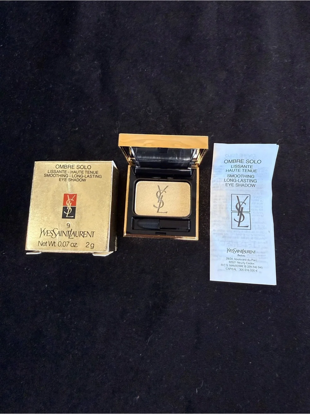 Yves Saint Laurent Ombre Solo Single Eyeshadow in Shimmery Gold